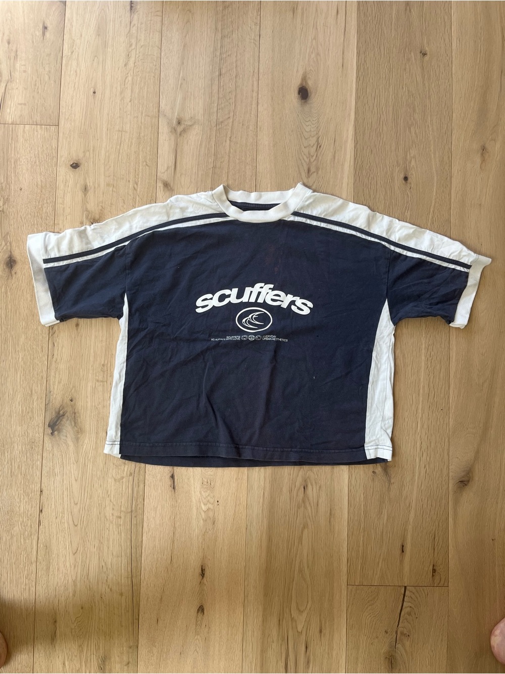 Scuffers Men's Navy & White Short-Sleeve Tee